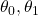 \theta_{0},\theta_{1}