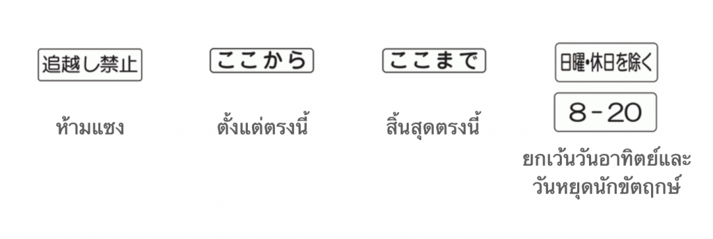 ป้ายที่ควรทราบความหมาย ญี่ปุ่น