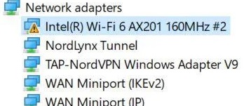 วิธีแก้ Intel WiFi 6 ax201 ใช้ไม่ได้